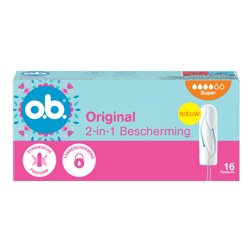 o.b.® Original Dynamic Fit Super Tampons 16 Stuks