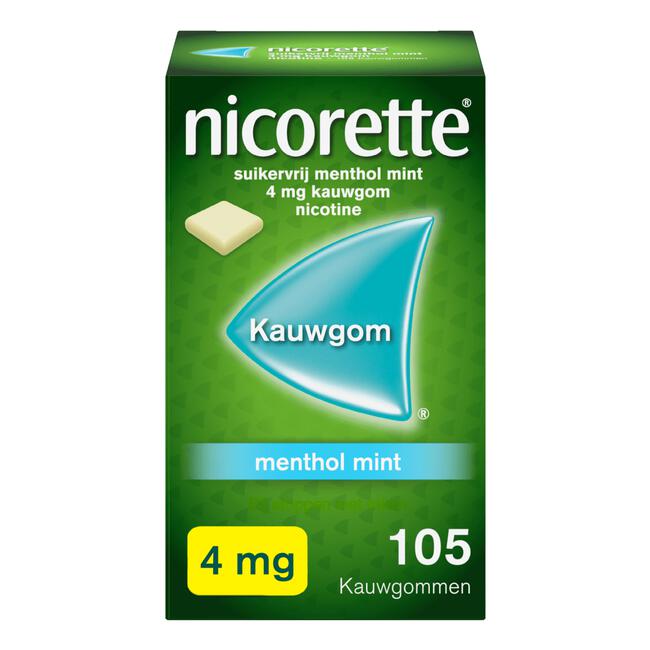 Nicorette 4 mg Menthol Mint Kauwgom