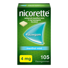 Nicorette 4 mg Menthol Mint Kauwgom