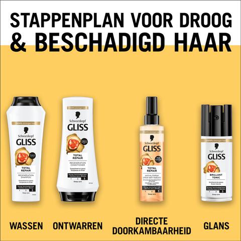 Gliss Kur brilliant tonic droog beschadigd haar