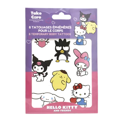 Fancy Label Hello Kitty And Friends Temporary Body Tattoos