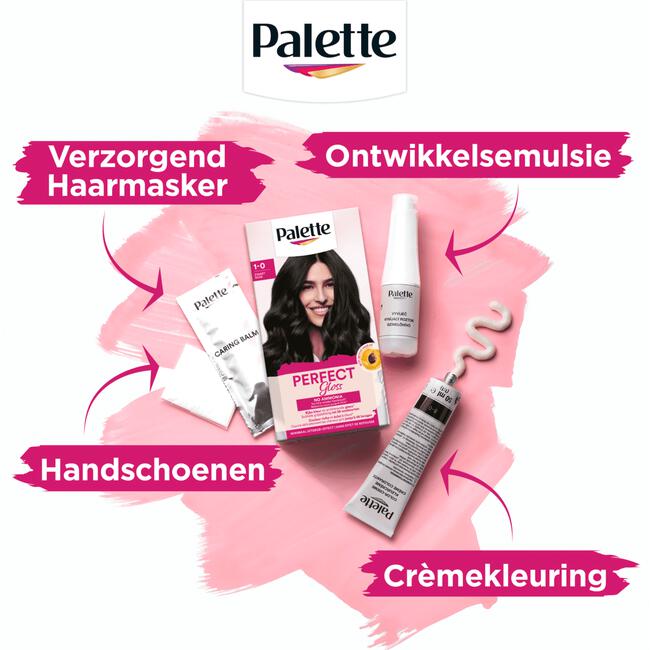Poly Palette Perfecte Gloss Color Haarverf 110 Glossy Zwart