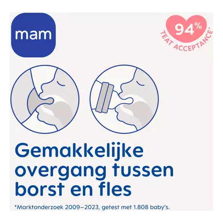 MAM Easy Start Anti-Colic Babyfles Blauw 160 ML