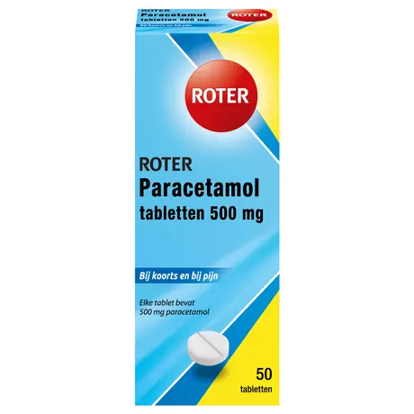 Roter Paracetamol Tabletten 50 stuks