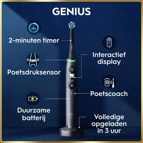 Oral-B iO 9S Zwart Elektrische Tandenborstel