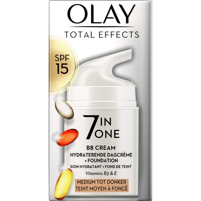 Olay Total Effects 7in1 BB Crème Medium Tot Donker Met SPF15 50 ML