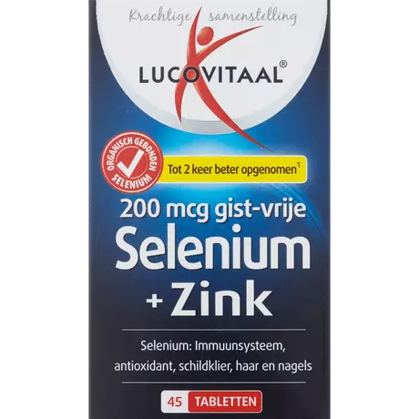 Lucovitaal Selenium + Zink Tabletten 45 stuks