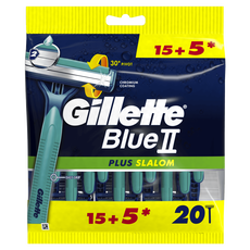 Gillette Blue2 Plus Slalom Wegwerpmesjes 20 Stuks