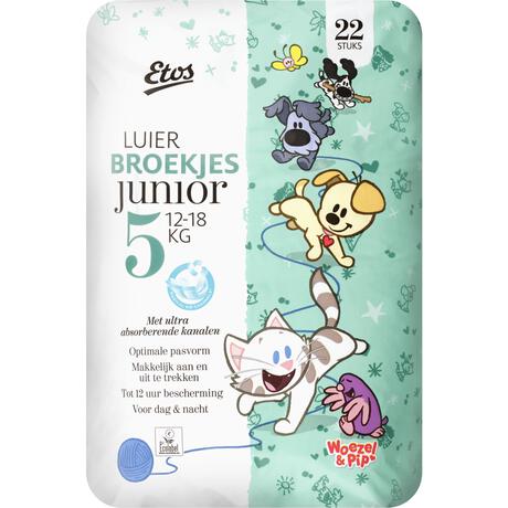 Etos Woezel & Pip Luierbroekjes Junior Maat 5 Megabox