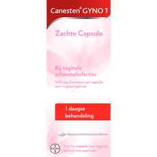 Canesten Gyno Zachte Capsule bij vaginale schimmel 1 stuk
