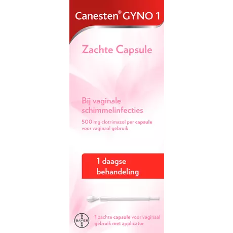 Canesten Gyno Zachte Capsule bij vaginale schimmel 1 stuk