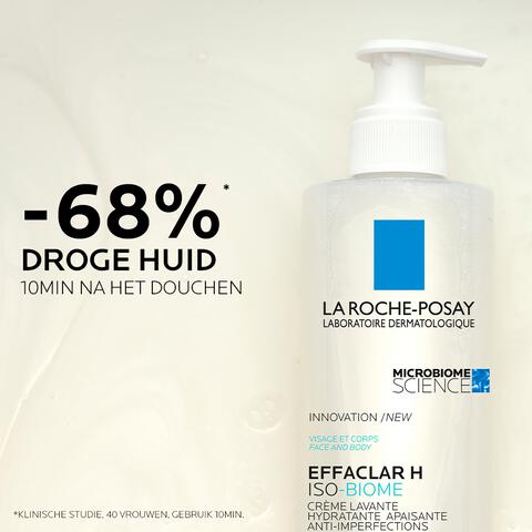 La Roche-Posay Effaclar H Iso-biome Hydraterende Reinigingscrème 390 ML