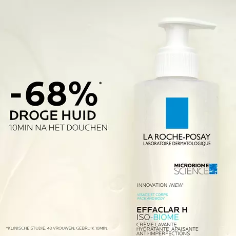 La Roche-Posay Effaclar H Iso-biome Hydraterende Reinigingscrème 390 ML