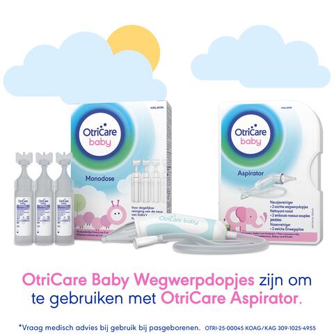 OtriCare Baby wegwerpdopjes bij Aspirator neusjesreiniger 10 stuks