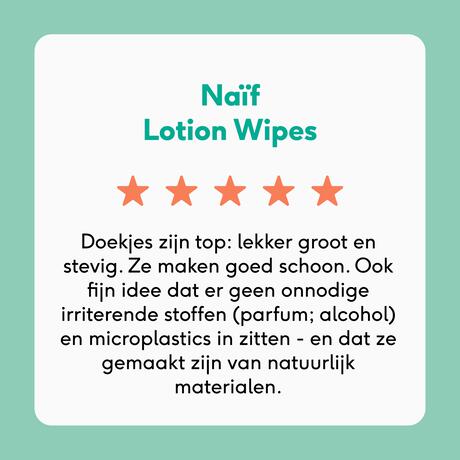 Naïf Plasticvrije Lotion Billendoekjes 3x54 stuks