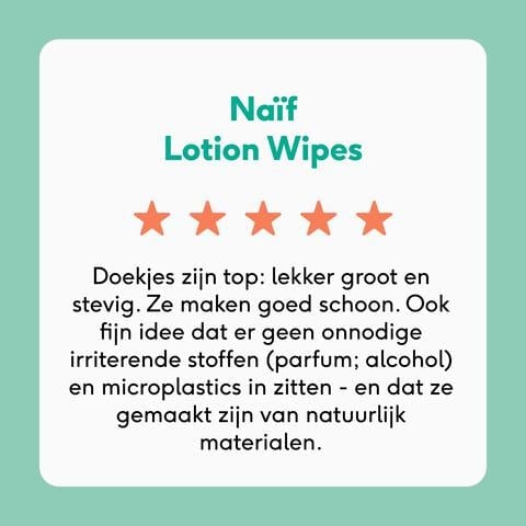 Naïf Plasticvrije Lotion Billendoekjes 3x54 stuks