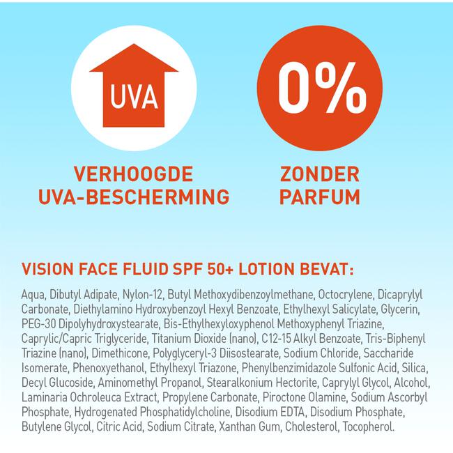 Vision Zonnebrand Face Fluid SPF 50+ 50 ML