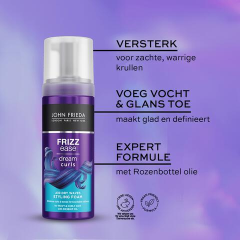 John Frieda Frizz Ease Dream Curls Air Dry Waves Styling Foam 150 ML