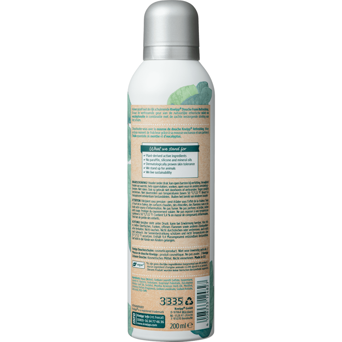 Kneipp Douche Foam Refreshing 200 Ml Etos Kneipp Douche Foam Refreshing 200 Ml Etos