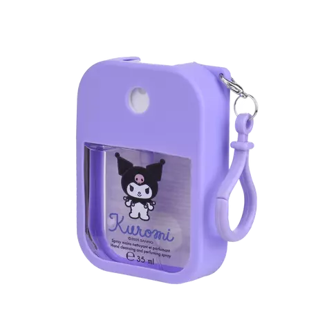Fancy Label Kuromi Hand Reinigings- En Parfum Spray In Silicone Houder