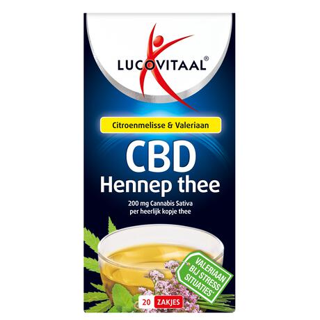 Lucovitaal Hennep CBD Thee zakjes 20 stuks