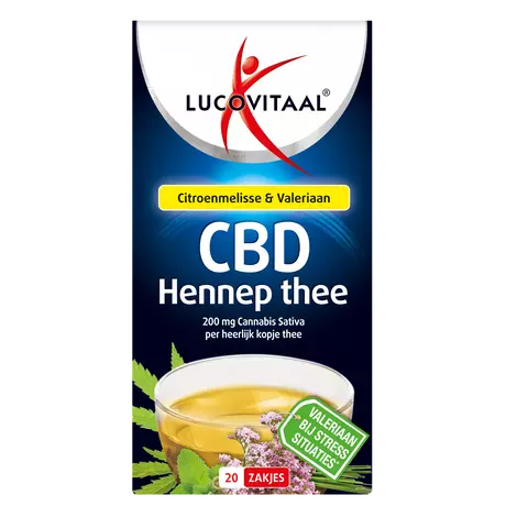 Lucovitaal CBD Hennep Thee zakjes 20 stuks