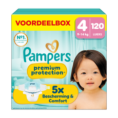 Pampers Premium Protection Voordeelbox Luiers Maat 4 9-14 kg 120 stuks