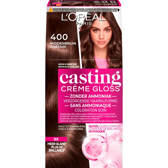 L'Oréal Paris Casting Crème Gloss Haarverf 400 Espresso Middenbruin
