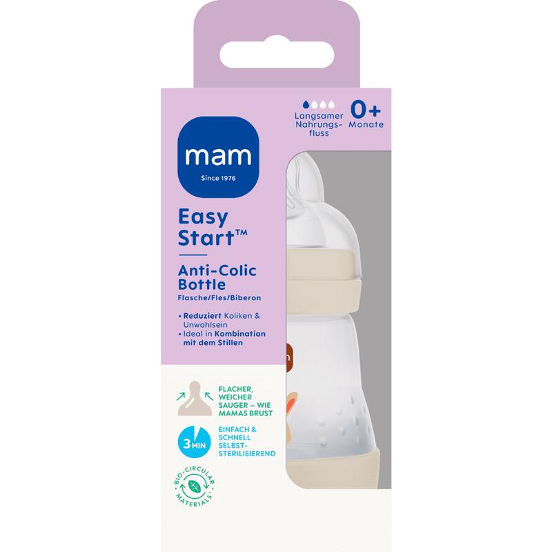 MAM Easy Start Anti-Colic Babyfles Beige 160 ML