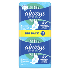 Always Maandverband Ultra Day Normal Wings Big Pack 28 stuks