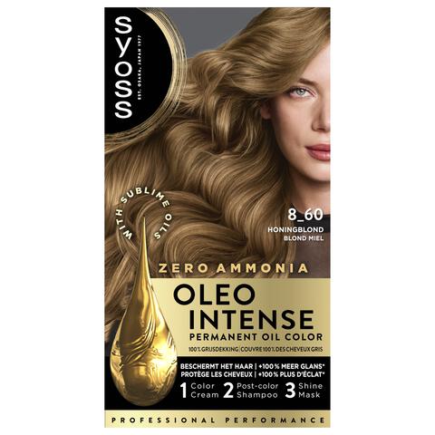 Syoss Oleo Intense Permanente Haarkleuring 8-60 Honingblond/Blond Miel