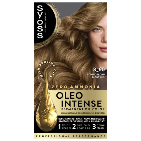Syoss Oleo Intense Permanente Haarkleuring 8-60 Honingblond/Blond Miel