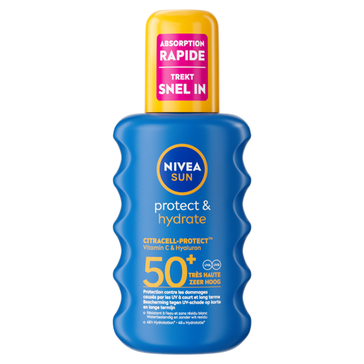 NIVEA SUN Zonnebrand Protect & Hydrate Zonnespray SPF50+ 200 ML