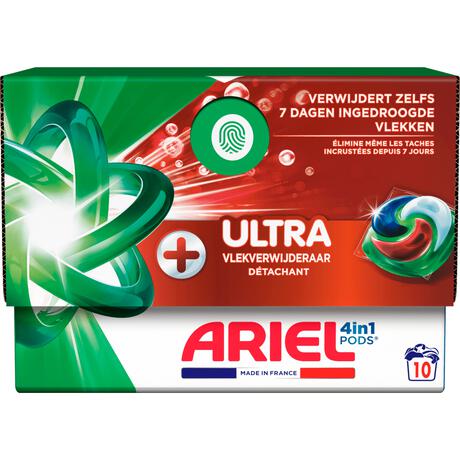 Ariel 4in1 pods+ ultra wasmiddelcapsules 10ct