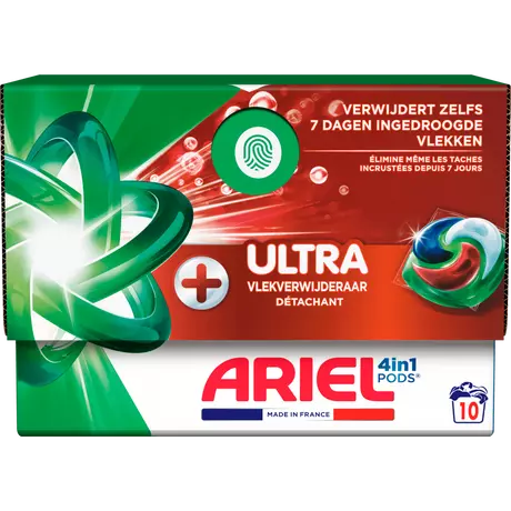 Ariel 4-In-1 Pods+ Ultra Wasmiddelcapsules 10 stuks