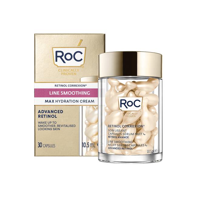 Roc Retinol Correxion Line Smoothing Night Serum 30 capsules