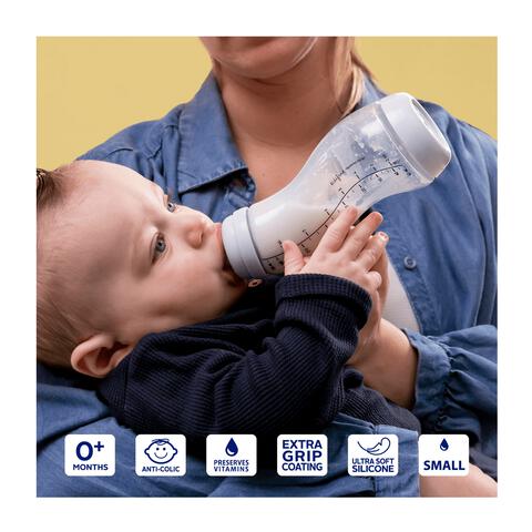 Difrax S-fles Natural Ice 250 ML Anti-koliek Babyfles 0+ Maanden