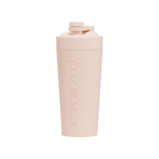 Cabau Bloom Shakebeker Staal - Beige 700ML