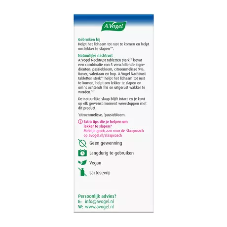 A.Vogel Nachtrust Sterk Tabletten 30 stuks