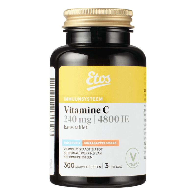 Etos Vitamine C 240 MG Suikervrij Tabletten 300 stuks