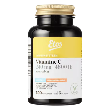 Etos Vitamine C 240 MG Suikervrij Tabletten 300 stuks