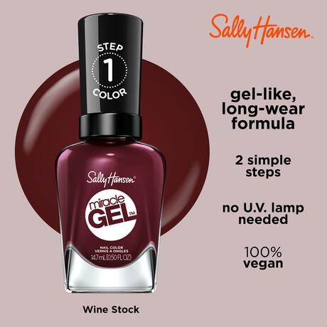 Sally Hansen Miracle Gel Nagellak 480 Wine Stock 14.7 ML