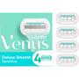 Gillette Venus Deluxe Smooth Sensitive Navulmesjes 4 Stuks