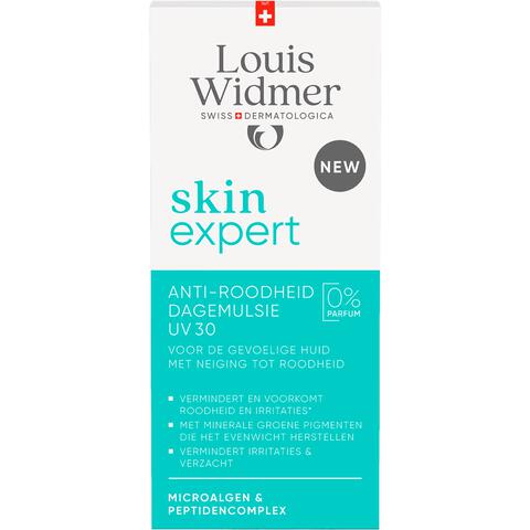 Louis Widmer Skinexpert Anti-Roodheid Dagemulsie UV SPF30 Zonder Parfum 50 ML