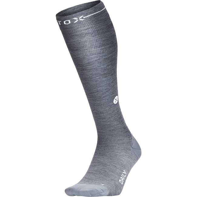 STOX Daily Socks Women - Silver Grey / White - W1 - 1 Paar