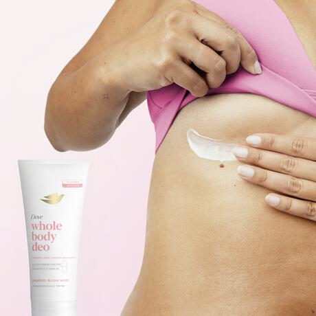 Dove Whole Body Raspberry & Rose Deodorant Cream 75 gram