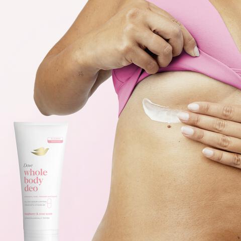 Dove Whole Body Raspberry & Rose Deodorant Cream 75 gram