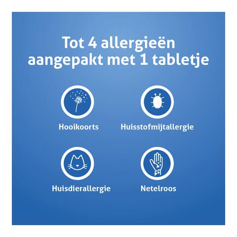 Reactine Cetirizine 10 MG 21 Hooikoortstabletten