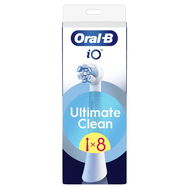 Oral-B iO Ultimate Clean Opzetborstels Wit 8 Stuks
