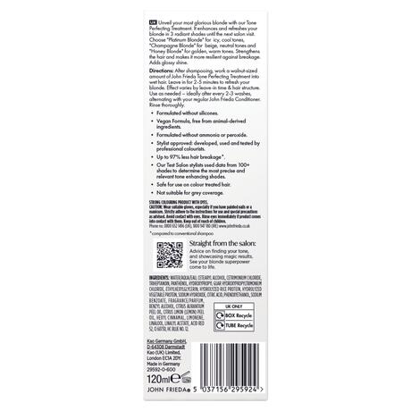 John Frieda Salon Blonde Tone Perfecting Treatment Champagne Blonde 120 ML